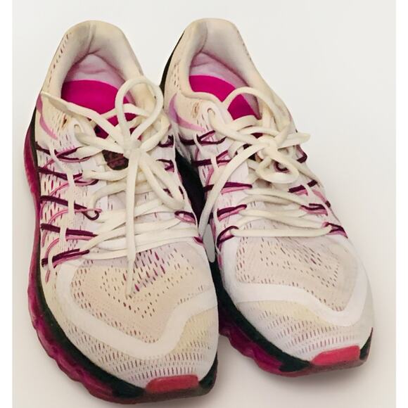 Nike Air Max 2015 Running Shoes White and Purple 698903-160 Women's Size 9 - Picture 1 of 8
